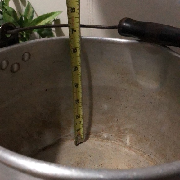 Vntg Metal “Jelly”Pot With Handle-Used Condition-9.5in diameter x 6.5 deep - Picture 16 of 17